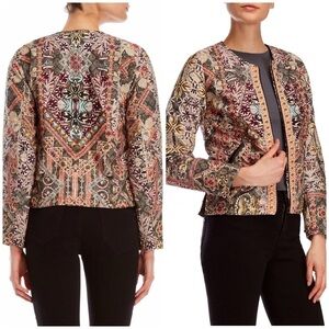 Catherine Malandrino Mixed Boho Studs Open Jacket​​​​​​